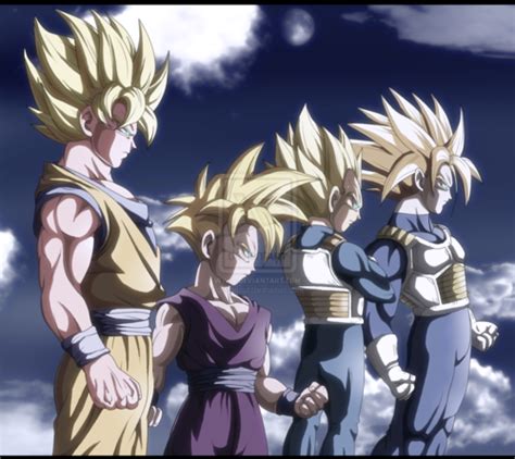 Goku Gohan Vegeta Trunks Dragon Ball Dragon Ball Z Dragon Ball