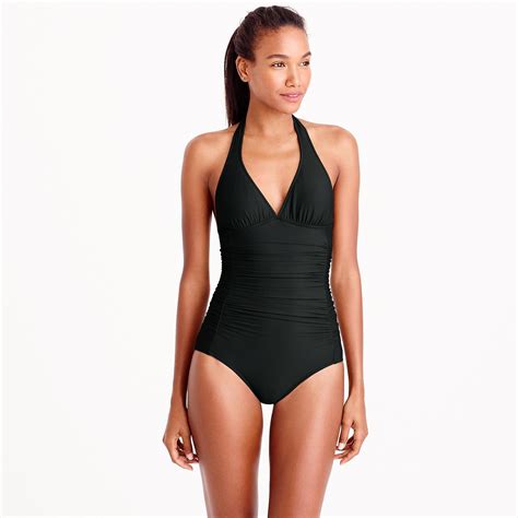 j crew ruched halter one piece swimsuit swimsuits one piece swimsuit black one piece swimsuit