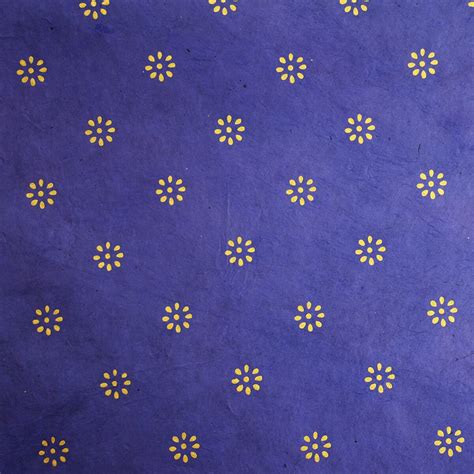 Happy Wrap Handmade Lokta Wrapping Paper Blue And Gold