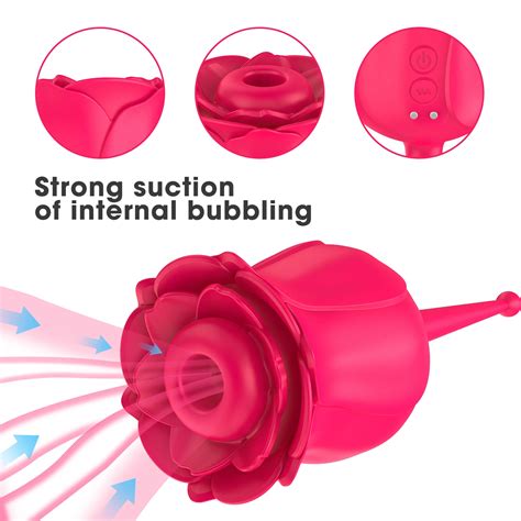 Rose Toys Sucking Vibrator For Women With Intense Suction In