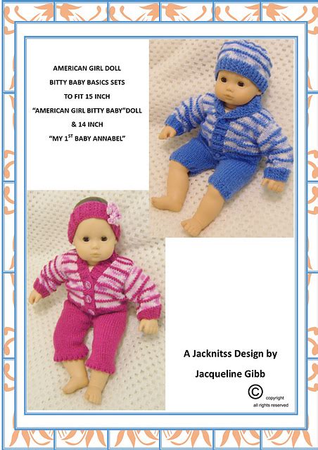 Ravelry Bitty Baby Doll Basic Sets Pattern By Jacqueline Gibb