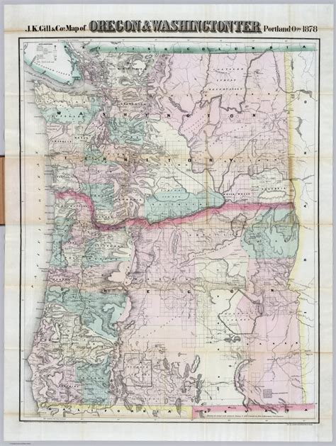 Map Of Oregon And Washington Maping Resources