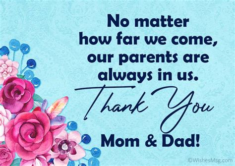 Thank You Parents Quotes Sayings