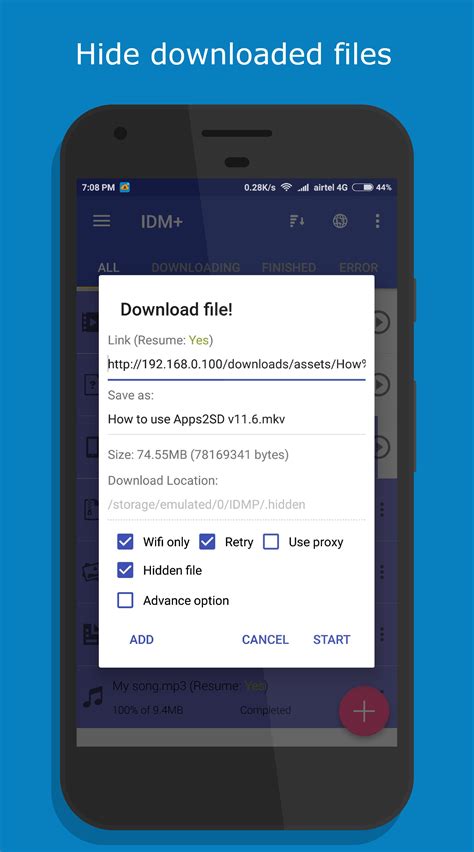 This free android downloader overcomes most of the constraints of the default downloads, which incorporates authentication, integrity checking. IDM Lite for Android - APK Download