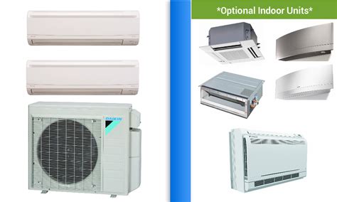 All New Mini Split Ductless HeatPump Systems Daikin 2 Zone Ductless