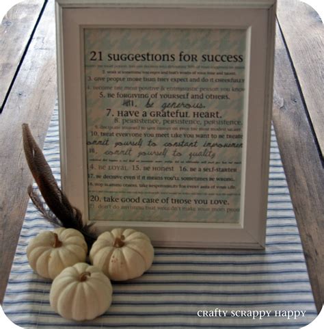 Crafty Scrappy Happy 21 Suggestions For Success And A Printable For