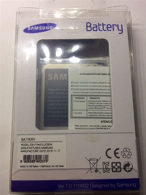 Bateria Samsung Galaxy S3 Mini Gt I8190 En Caja Original 27500 En