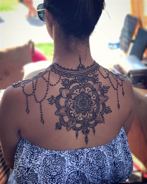 Back Mandala Henna Tattoo Gopihenna Henna Tattoo Back Henna Tattoo