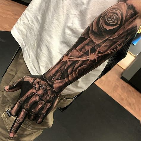 pin by tj lewis on tats cool arm tattoos arm tattoos for guys skeleton hand tattoo