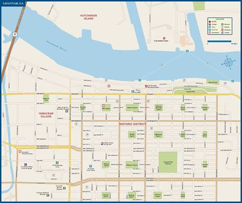 Printable Map Of Savannah Free Printable Maps Images