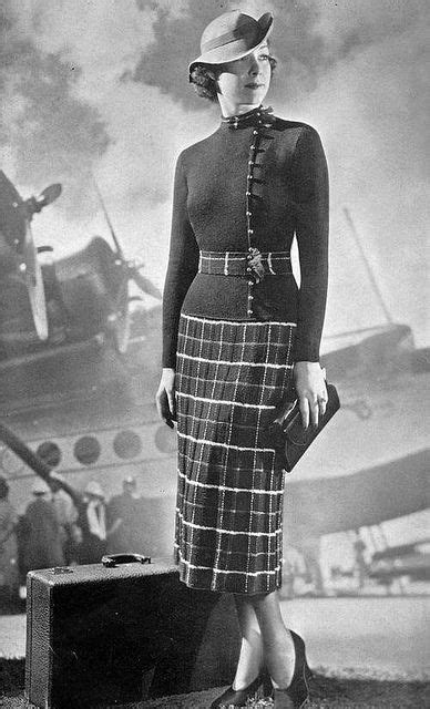 C 1936 30s Walking Outfit Day Photo Print Ad Model 1930s Fashion