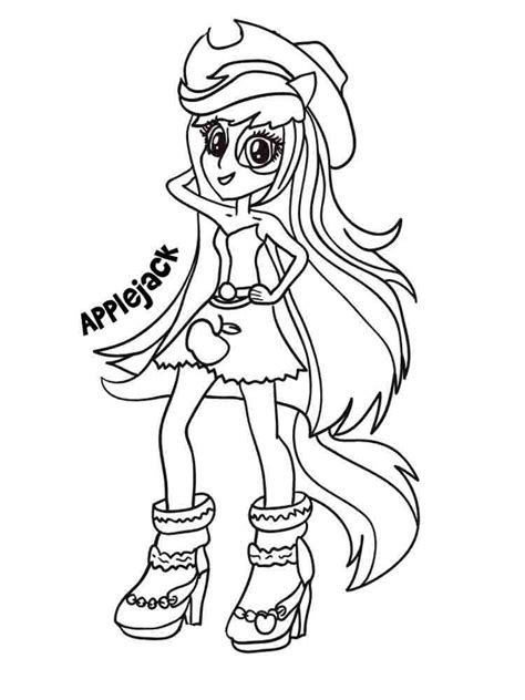 Applejack Kleurplaat