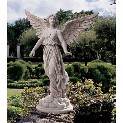 Large Outdoor Statue Angel Spiritual Art Feathers Wings Sculpture