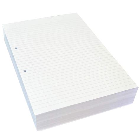 A380334 A4 Exercise Paper 8mm Ruled With Margin 2 Hole Punched 5