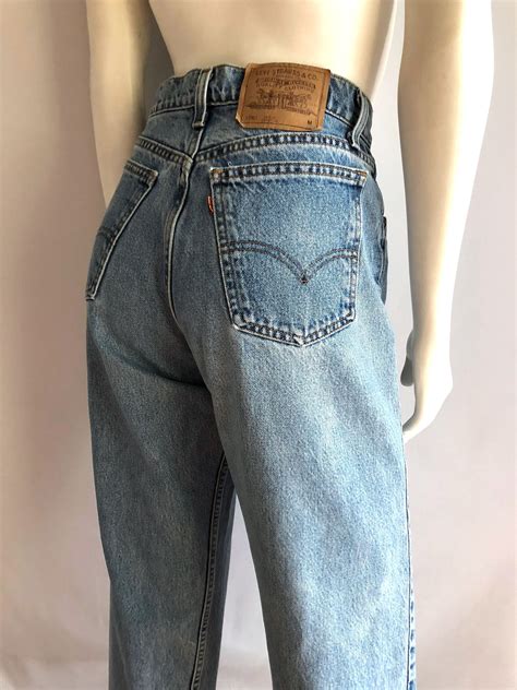 vintage women s 90 s levi s 961 jeans high waisted denim l by freshandswanky on etsy