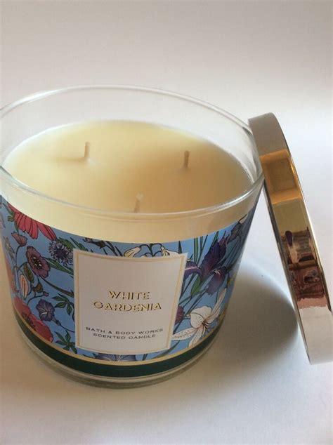 New Bath And Body Works White Gardenia Scented Large 3 Wick Candle 145