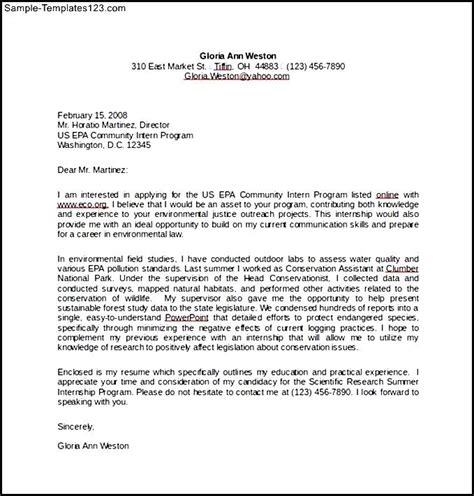 Covers letters should be written depending on the jobs applying for, it acts as support to your cv. Simple Cover Letter for Internship Word Template Free ...