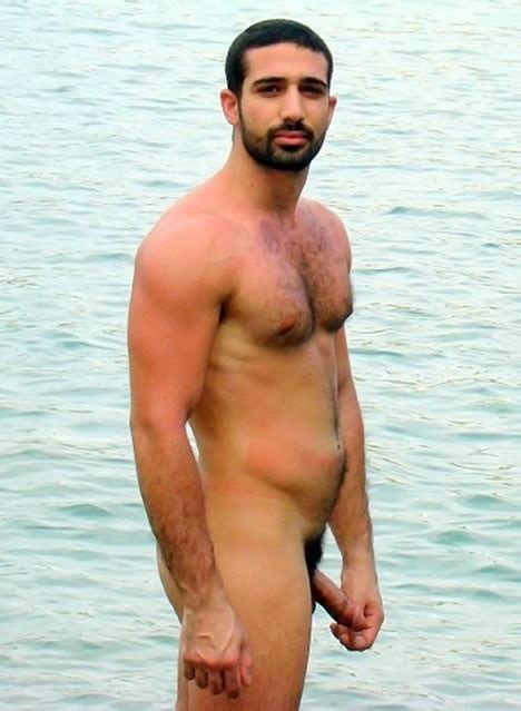 Hot Hairy Men On Beach