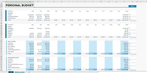 11 Best Free Personal Finance Excel Templates For Budgeting Dilare