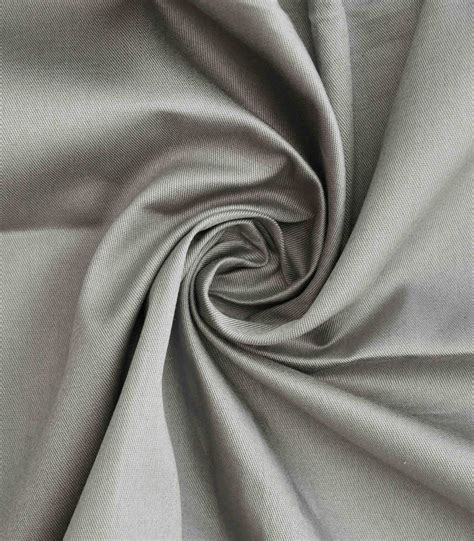 Light Grey Solid Cotton Twill Fabric Fc 533 Dinesh Exports