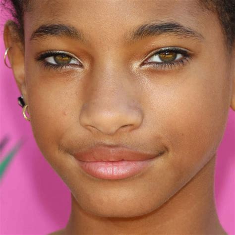 Willow Smith Makeup Silver Eyeshadow And Mauve Lipstick Steal Her Style