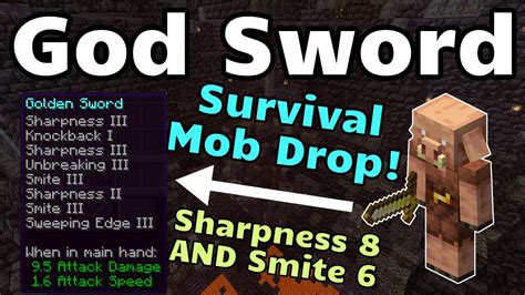 God Sword Minecraft Java 116 Pre 6 And 7 Youtube