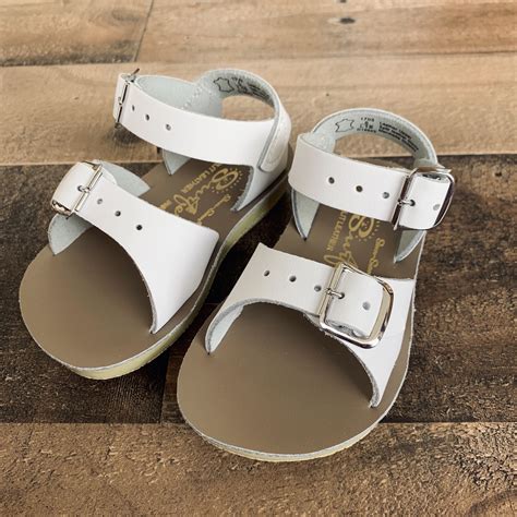 Salt Water Sandals SWS Sea Wee Sandal-White - Freckles Children's Boutique