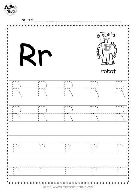Free Letter R Tracing Worksheets