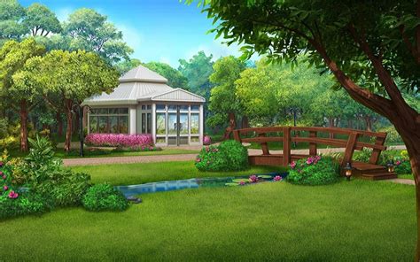 Florest And Garden Background Anime Background Anime Scenery In