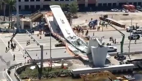 omg six to 10 people killed in florida foot bridge collapse senator omg news today