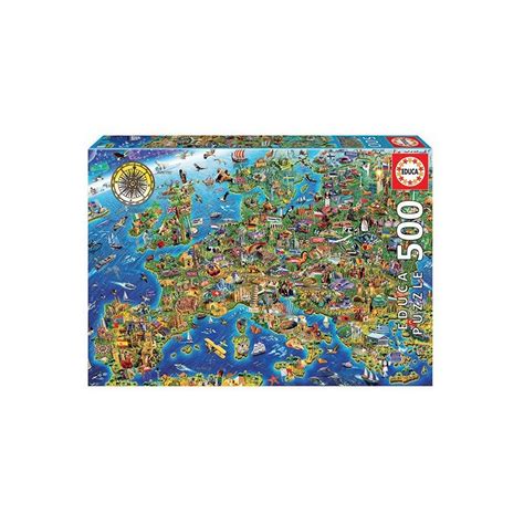 Puzzle 500 Piezas Mapa De Europa De Educa
