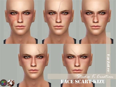 Studio K Creation Face Scart Kizu Sims 4 Downloads