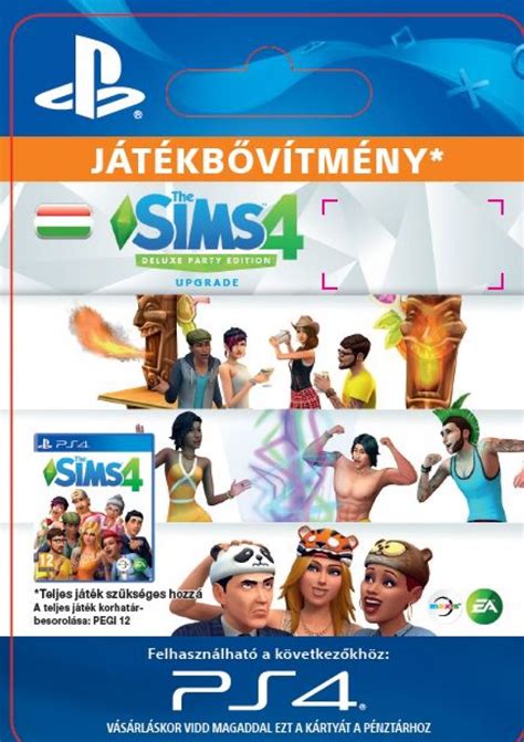The Sims 4 Deluxe Party Edition Upgrade Dlc Ps4 LetÖltŐkÓd Digitális