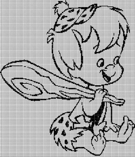 Pebbles Flintstone Silhouette Cross Stitch Pattern In Pdf Artofit