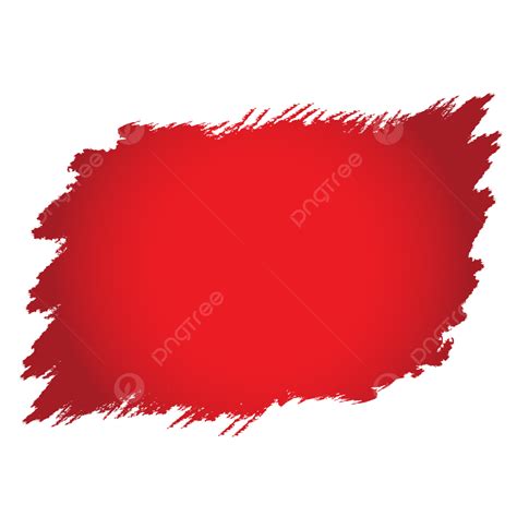 Trazo De Pincel Degradado De Color Rojo Vector Png Pincel Rojo