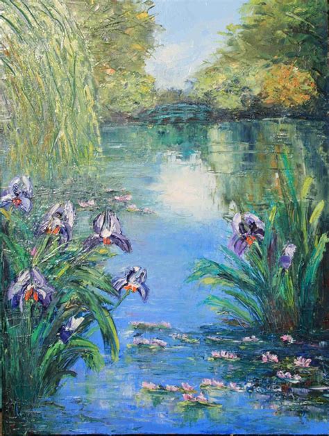 Claude Monet Irises Artist Monet Impressionist Paintings Monet