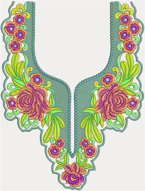 Religious Clothing Neck Embroidery Designs Embdesigntube Embroidery