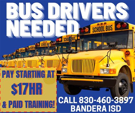 Bus Drivers Needed Bandera Independent School District