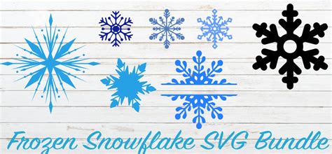 Frozen Snowflake Svg Bundle Cricut Cut File Svg Instant Etsy