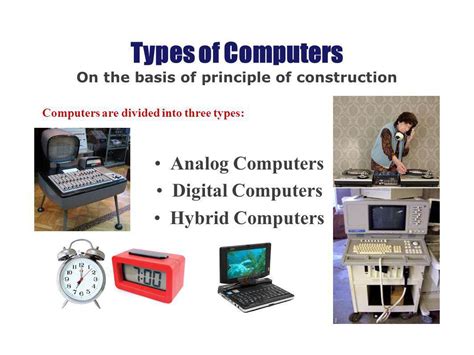कंप्यूटर के प्रकार Types Of Computer Based On Purpose Work Size