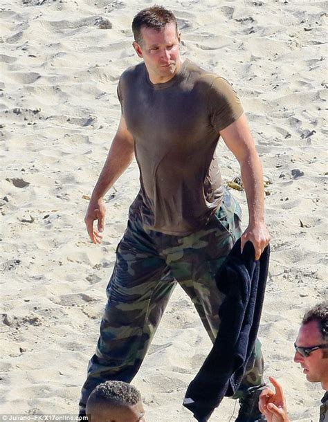 Bradley Cooper In Short Shorts On American Sniper Set Daily Mail Online