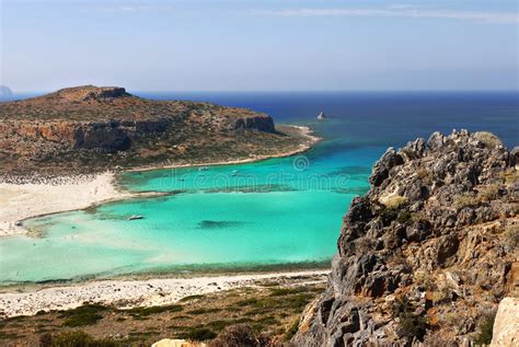 Balos Beach Crete Island Greece Stock Image Image Of