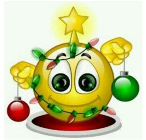 Christmas Tree Smiley Emoji Christmas Emoticon