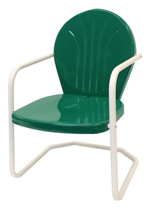Leigh Country Retro Indooroutdoor Metal Chair Dark Green