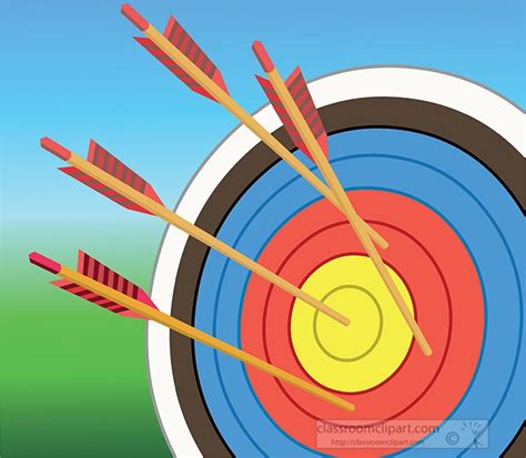 Archery Bullseye Clipart Png Images Hand Drawn Yellow Archery Clip