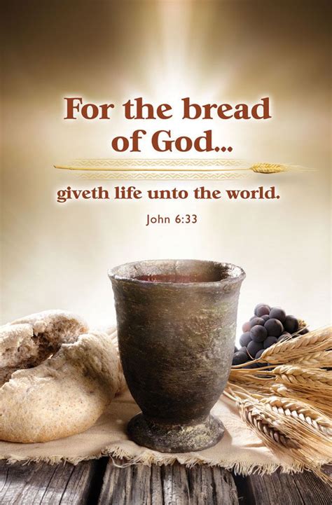 Church Bulletin 11 Communion Bread Of God Pack Of 100