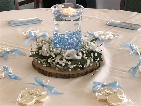 Table Centerpiece Ideas For Baptism Table Decoration