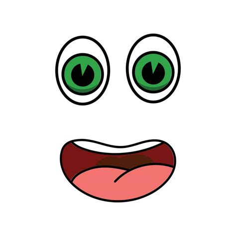 Eye Mouth Cartoon Mascot Character Expression Illustration 27176764