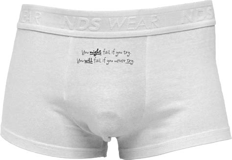 Nds Wear Tooloud You Might Fail Inspirational Wordsmens Cotton Trunk