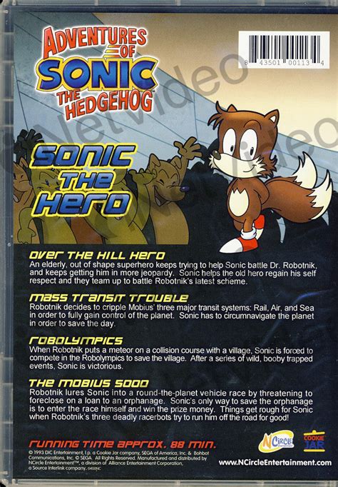 Adventures Of Sonic The Hedgehog Sonic The Hero On Dvd Movie